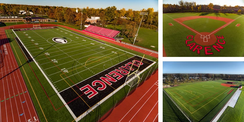 clarence artificial grass field